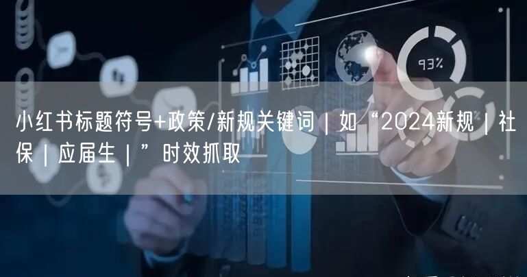 小红书标题符号+政策/新规关键词｜如“2024新规｜社保｜应届生｜”时效抓取