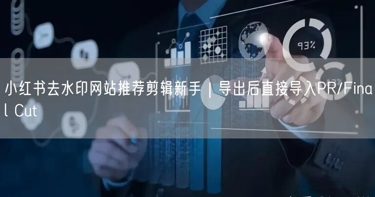 小红书去水印网站推荐剪辑新手｜导出后直接导入PR/Final