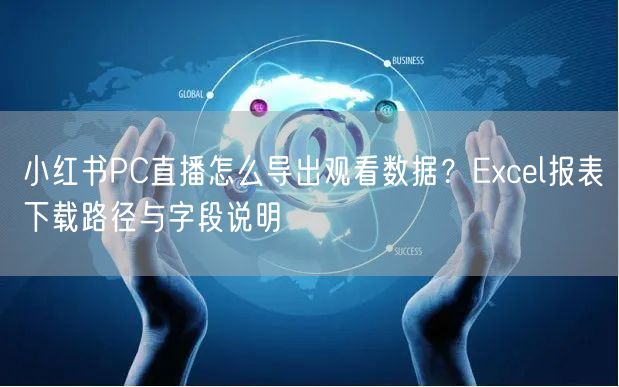 小红书PC直播怎么导出观看数据？Excel报表下载路径与字段
