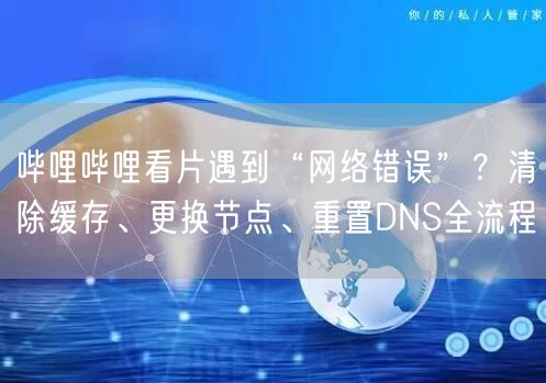 哔哩哔哩看片遇到“网络错误”？清除缓存、更换节点、重置DNS全流程